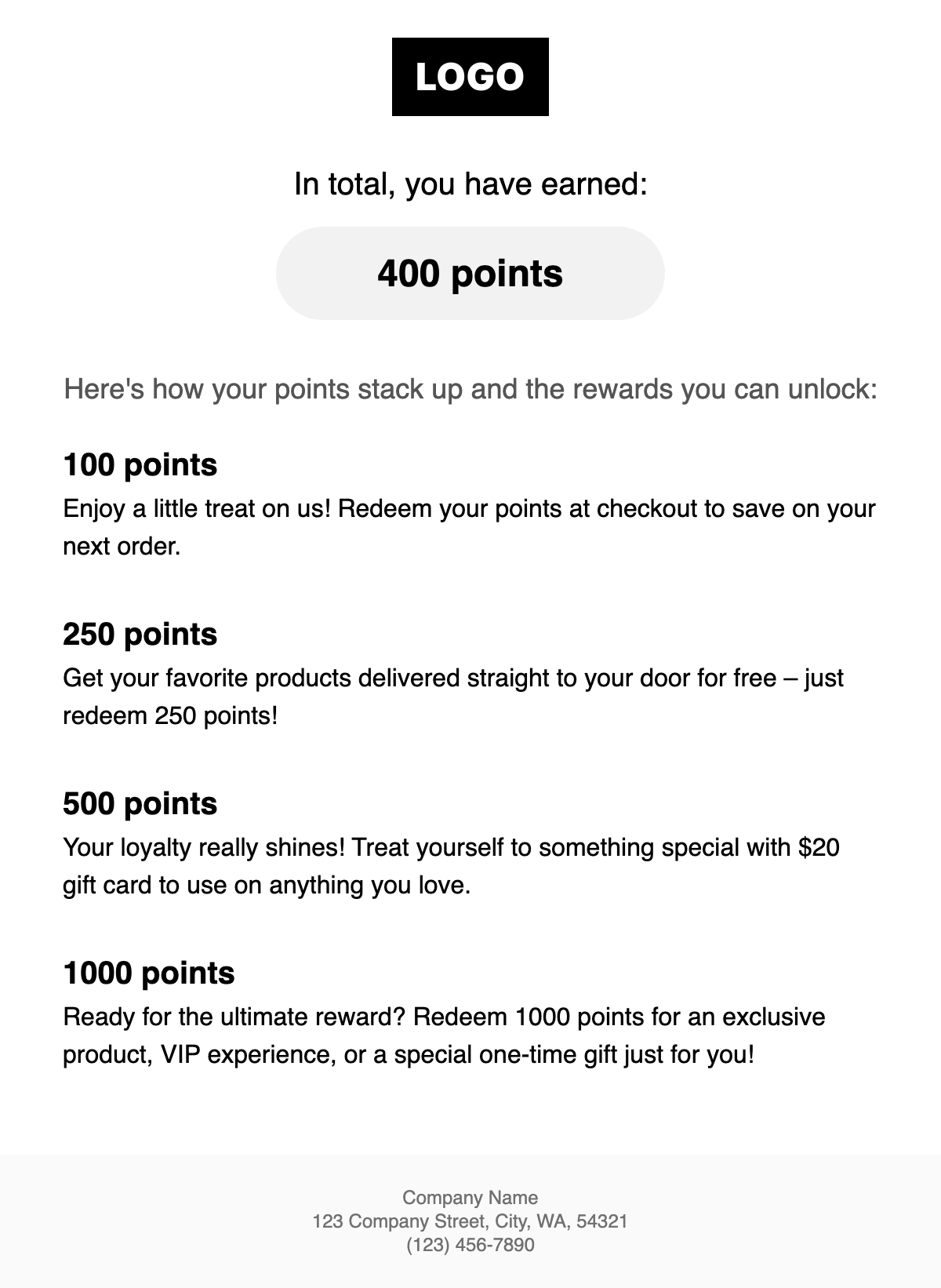 rewards email template