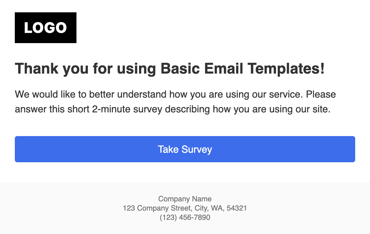 survey email template
